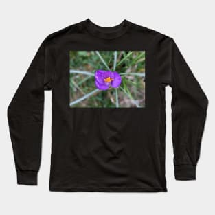 Purple and Orange Flower 1 Long Sleeve T-Shirt